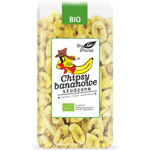 CHIPSY BANANOWE SŁODZONE BIO 350 g - BIO PLANET