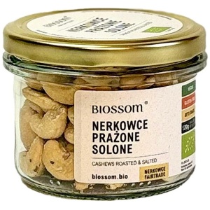ORZECHY NERKOWCA PRAŻONE I SOLONE BEZGLUTENOWE BIO 120 g - BIOSSOM