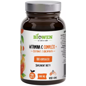 WITAMINA C COMPLEX+ BEZGLUTENOWA 100 KAPSUŁEK - HEMPKING (BIOWEN)
