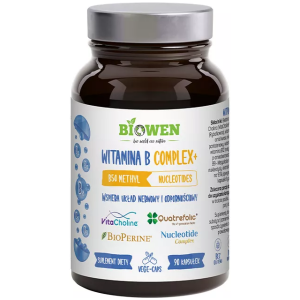 WITAMINA B COMPLEX+ BEZGLUTENOWA 90 KAPSUŁEK - HEMPKING (BIOWEN)