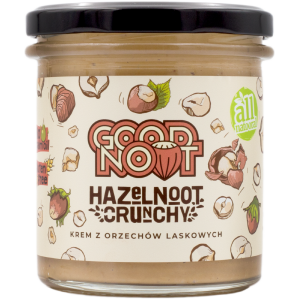 KREM Z ORZECHÓW LASKOWYCH CRUNCHY 300 g - GOOD NOOT