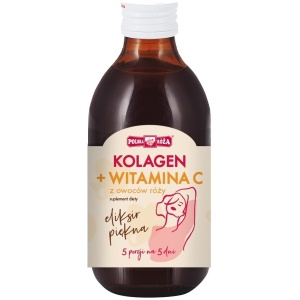 ELIKSIR PIĘKNA - KOLAGEN + WITAMINA C Z OWOCÓW RÓŻY 250 ml - POLSKA RÓŻA