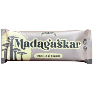 BATON BAKALIOWY O SMAKU CHAŁWY "MADAGASKAR"  BEZGLUTENOWY 40 g - ZMIANY ZMIANY