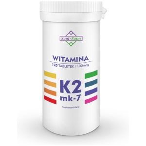 WITAMINA K2 MK7 (100 µg) 120 TABLETEK - SOUL FARM
