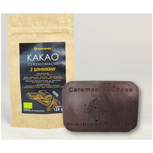 KAKAO CEREMONIALNE TABLICZKA BIO 125 g - ISLAVERDE (SEGURA)