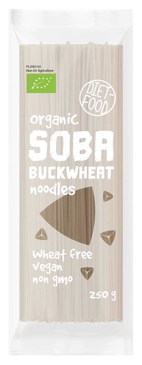 MAKARON (GRYCZANY) NOODLE SOBA BIO 250 g - DIET-FOOD - obrazek 2