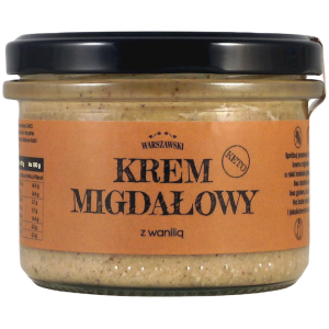 KREM MIGDAŁOWY Z WANILIĄ KETO BEZ DODATKU CUKRU BEZGLUTENOWY 190 g - BATON WARSZAWSKI