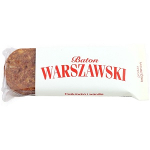 BATON TRUSKAWKOWY Z WANILIĄ BEZGLUTENOWY 50 g - BATON WARSZAWSKI