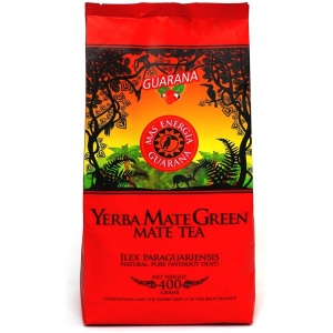 YERBA MATE GREEN MAS ENERGIA GUARANA 400 g - MATE GREEN