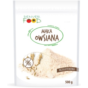 MĄKA OWSIANA BEZGLUTENOWA 500 g - DENVER FOOD