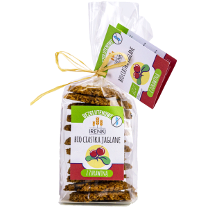 CIASTKA JAGLANE Z ŻURAWINĄ BEZGLUTENOWE BIO 150 g - IRENKI
