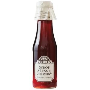 SYROP Z LEŚNEJ ŻURAWINY 355 g (280 ml) - KROKUS