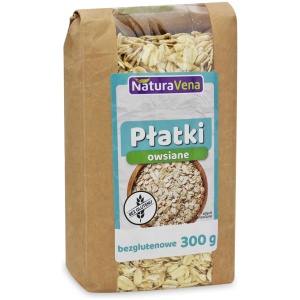 PŁATKI OWSIANE BEZGLUTENOWE 300 g - NATURAVENA