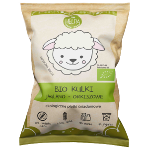 KULKI JAGLANO - ORKISZOWE BEZ DODATKU CUKRÓW BIO 160 g - HELPA