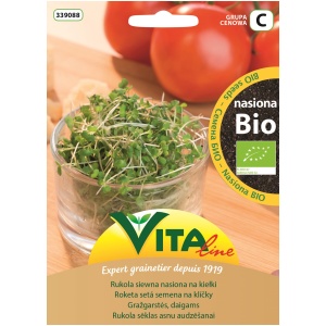 NASIONA RUKOLI SIEWNEJ BIO NA KIEŁKI 15 g - VITA LINE (68967CIN0DS, 82944CIN0DS, 56605CIN0CS,41138CIN07S, 62907CIN0DS)