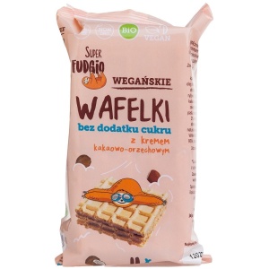 WAFELKI Z KREMEM KAKAOWO - ORZECHOWYM BEZ DODATKU CUKRÓW BIO (4 x 30 g) 120 g - ME GUSTO (SUPER FUDGIO)