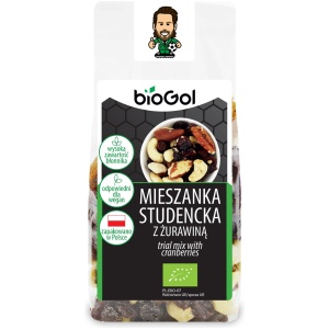 MIESZANKA STUDENCKA Z ŻURAWINĄ BIO 150 g - BIOGOL