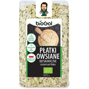 PŁATKI OWSIANE BŁYSKAWICZNE BIO 300 g - BIOGOL