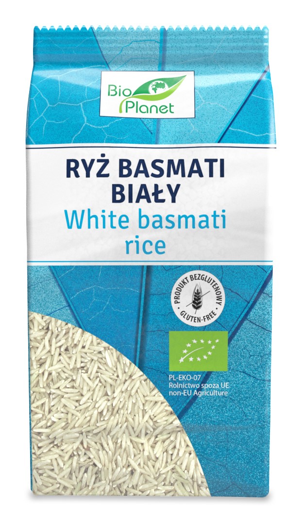 RYŻ BASMATI BIAŁY BEZGLUTENOWY BIO 500 g - BIO PLANET