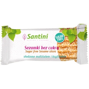 SEZAMKI SŁODZONE MALTITOLEM I KSYLITOLEM 27 g - SANTINI