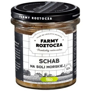 SCHAB NA SOLI MORSKIEJ BIO 250 g (SŁOIK) - FARMY ROZTOCZA