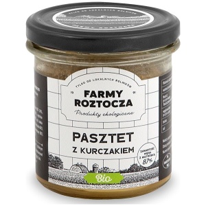 PASZTET DROBIOWO - WIEPRZOWY BIO 180 g (SŁOIK) - FARMY ROZTOCZA