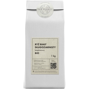 RYŻ BIAŁY DŁUGOZIARNISTY BEZGLUTENOWY BIO 1 kg - THE PLANET