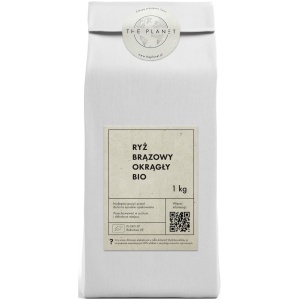 RYŻ BRĄZOWY OKRĄGŁY BIO 1 kg - THE PLANET