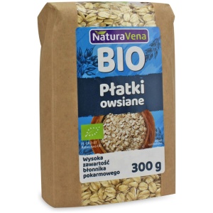 PŁATKI OWSIANE BIO 300 g - NATURAVENA