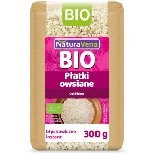 PŁATKI OWSIANE BŁYSKAWICZNE BIO 300 g - NATURAVENA