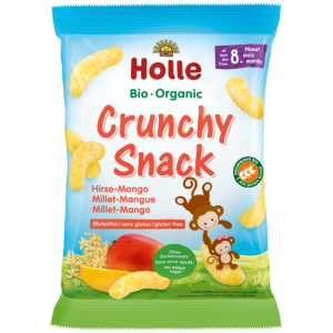 CHRUPKI JAGLANE O SMAKU MANGO BEZ DODATKU CUKRÓW BEZGLUTENOWE OD 8 MIESIĄCA BIO 25 g - HOLLE