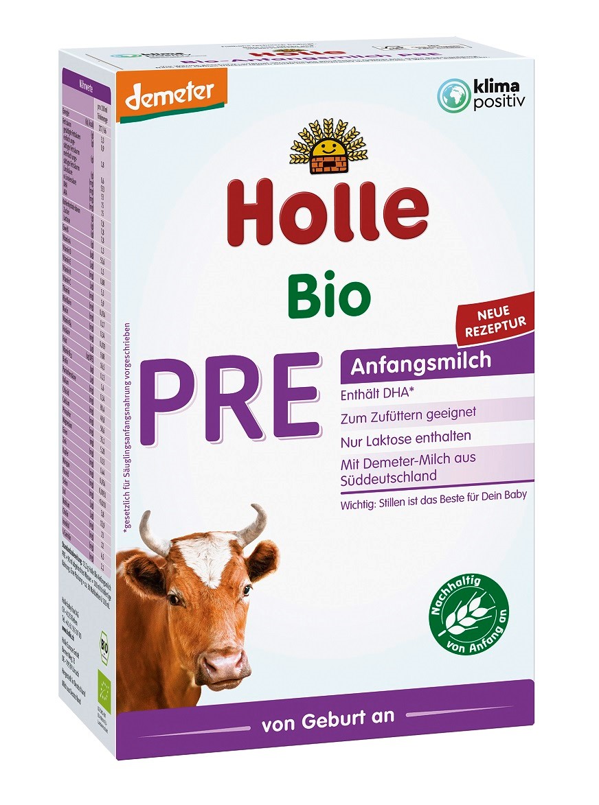 MLEKO KROWIE PRE POCZĄTKOWE DLA NIEMOWLĄT PO 6 MIESIĄCU BIO 400 g - HOLLE