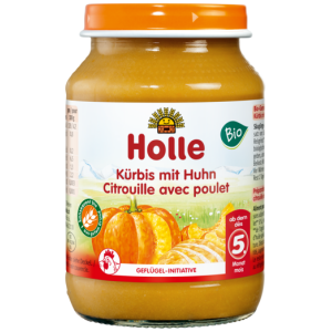 DYNIA Z KURCZAKIEM BEZ DODATKU CUKRÓW BEZGLUTENOWE OD 5 MIESIĄCA BIO 190 g (SŁOIK) - HOLLE