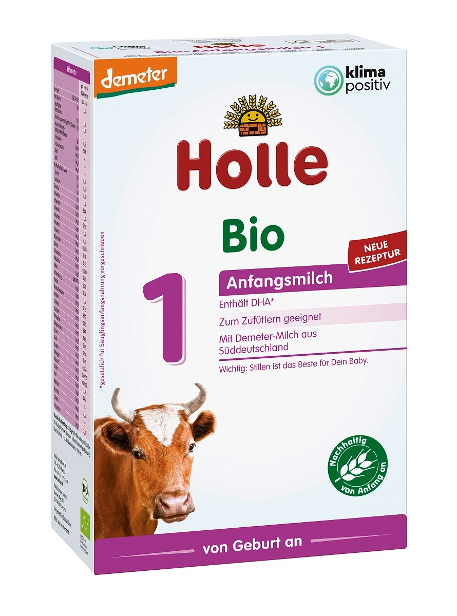 MLEKO KROWIE 1 NASTĘPNE DLA NIEMOWLĄT PO 6 MIESIĄCU BIO 400 g - HOLLE