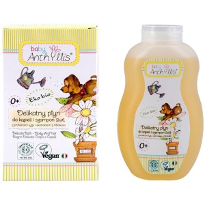 SZAMPON I PŁYN DO KĄPIELI 2w1 PROTEINY RYŻU I EKSTRAKT Z HIBISKUSA 400 ml - BABY ANTHYLLIS