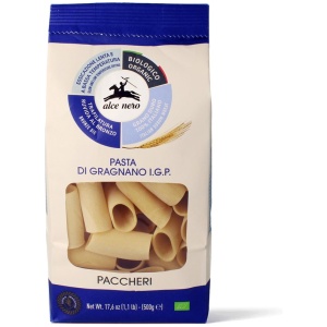 MAKARON (SEMOLINOWY - PASTA DI GRAGNANO) PACCHERI BIO 500 g  - ALCE NERO