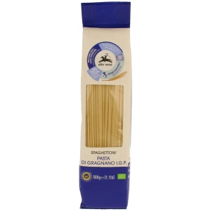 MAKARON (SEMOLINOWY - PASTA DI GRAGNANO) SPAGHETTONI BIO 500 g - ALCE NERO