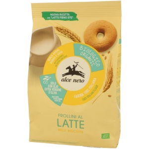 CIASTKA MLECZNE Z OLIWĄ Z OLIWEK EXTRA VIRGIN (14 %) BIO 250 g - ALCE NERO