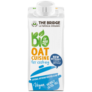 KREM OWSIANY DO GOTOWANIA BEZ DODATKU CUKRÓW BIO 200 ml - THE BRIDGE
