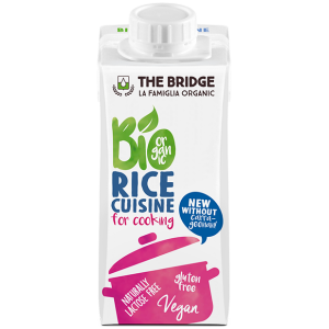 KREM RYŻOWY DO GOTOWANIA BEZ DODATKU CUKRÓW BEZGLUTENOWY BIO 200 ml - THE BRIDGE