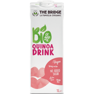 NAPÓJ QUINOA Z RYŻEM BEZ DODATKU CUKRÓW BEZGLUTENOWY BIO 1 L - THE BRIDGE
