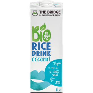 NAPÓJ RYŻOWO - KOKOSOWY BEZ DODATKU CUKRÓW BEZGLUTENOWY BIO 1 L - THE BRIDGE