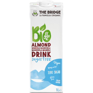 NAPÓJ MIGDAŁOWY 3 % NIE ZAWIERA CUKRU BEZGLUTENOWY BIO 1 L - THE BRIDGE