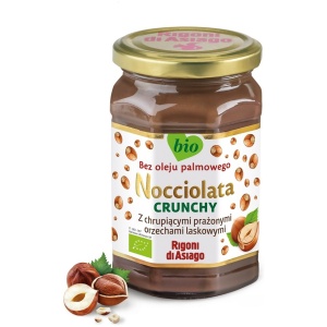 KREM Z ORZECHÓW LASKOWYCH I KAKAO CRUNCHY BEZGLUTENOWY BIO 250 g - RIGONI DI ASIAGO (NOCCIOLATA)