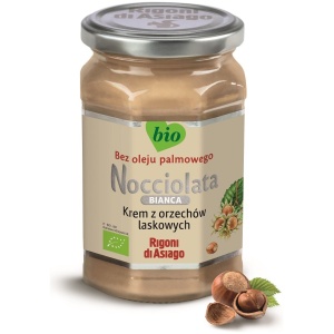 KREM Z ORZECHÓW LASKOWYCH BIAŁY BEZGLUTENOWY BIO 250 g - RIGONI DI ASIAGO (NOCCIOLATA)