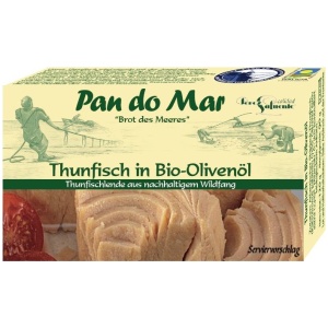 TUŃCZYK BONITO W BIO OLIWIE Z OLIWEK EXTRA VIRGIN 120 g (90 g) - PAN DO MAR