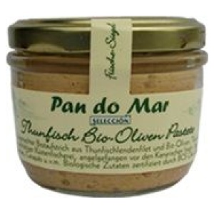 PASTA Z TUŃCZYKA I BIO OLIWKAMI BEZGLUTENOWA 125 g (SŁOIK) - PAN DO MAR