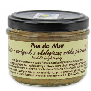 PASTA Z SARDYNEK Z BIO NATKĄ PIETRUSZKI BEZGLUTENOWA 125 g (SŁOIK) - PAN DO MAR