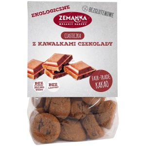 CIASTKA Z KAWAŁKAMI CZEKOLADY BEZGLUTENOWE BIO 100 g - ZEMANKA