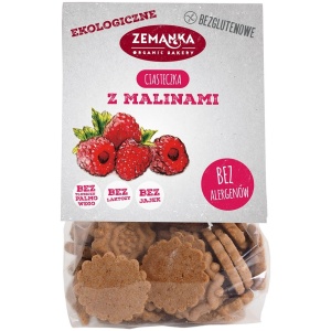 CIASTKA MALINOWE BEZGLUTENOWE BIO 100 g - ZEMANKA